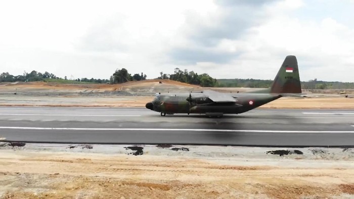 TNI AU Sukses> Uji Terbang di Bandara VVIP IKN